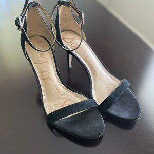 Sam Edelman Size 7 Black Suede Heels